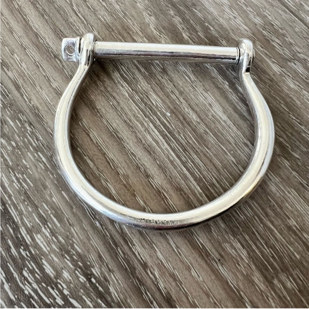 Miansai Sterling Silver Screw Cuff Bracelet